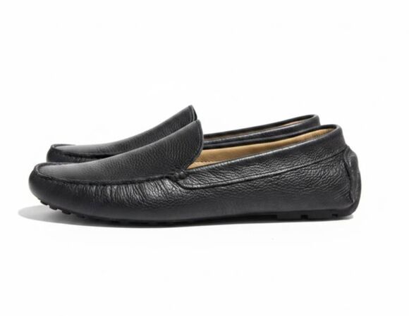 NWOB BELVEDERE STUDIO Esteban Brazilan Made Black Leather Loafers Size 12M main image 6